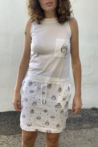 Vintage Peter Max 1987 Neomax Jumper with Illustrated Faces Selected by The Curatorial Dept.