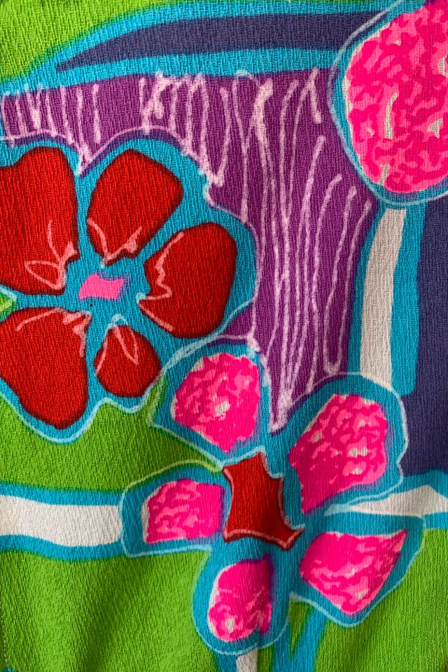 Vintage Abstract Floral Pattern Dress Selected by The Curatorial Dept. #2