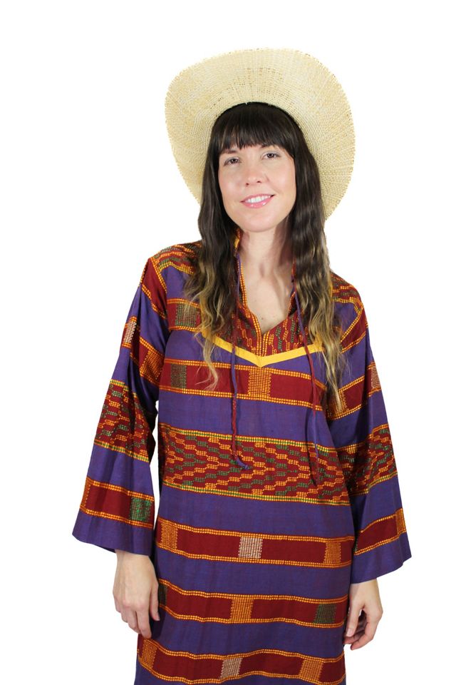 1970s Patchwork Tunic Kaftan Selected By Moons + Junes Vintage #1