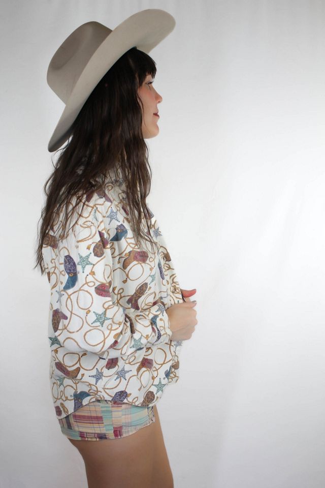 Vintage Western Cowboy Boot Flannel Button Down Selected By Moons + Junes Vintage #2