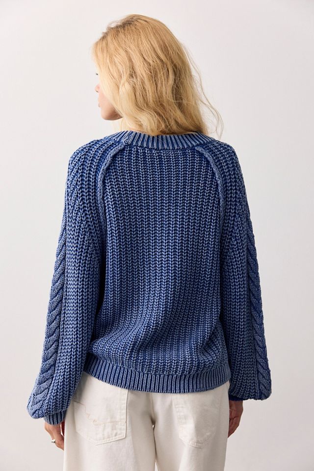 Frankie Cable Knit Cotton Sweater #1