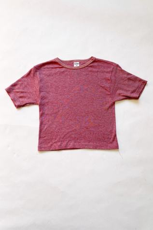 Vintage Ruby Fine Striped Crop Top Selected by FernMercantile