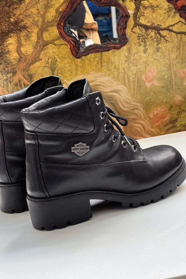 Harley davidson lace hot sale up boots