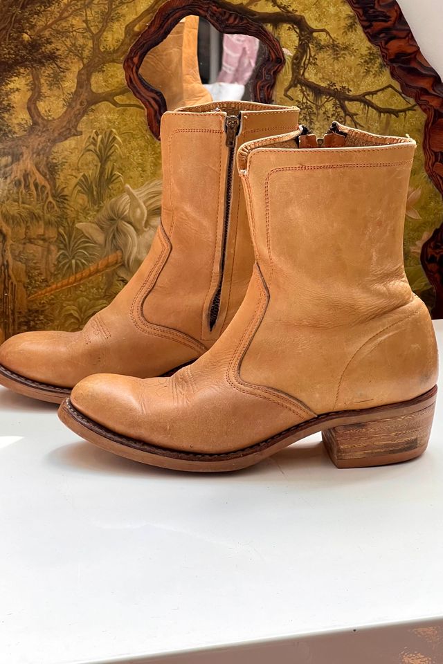 Leather western clearance booties