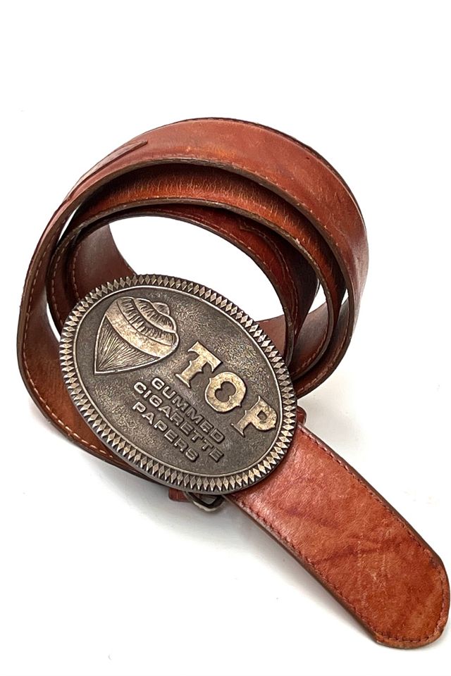 Vintage Top Gummed Cigarette Papers Buckle Leather Belt Selected by Anna Corinna