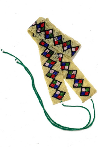 Vintage Green Beaded Waistbelt Selected by Anna Corinna