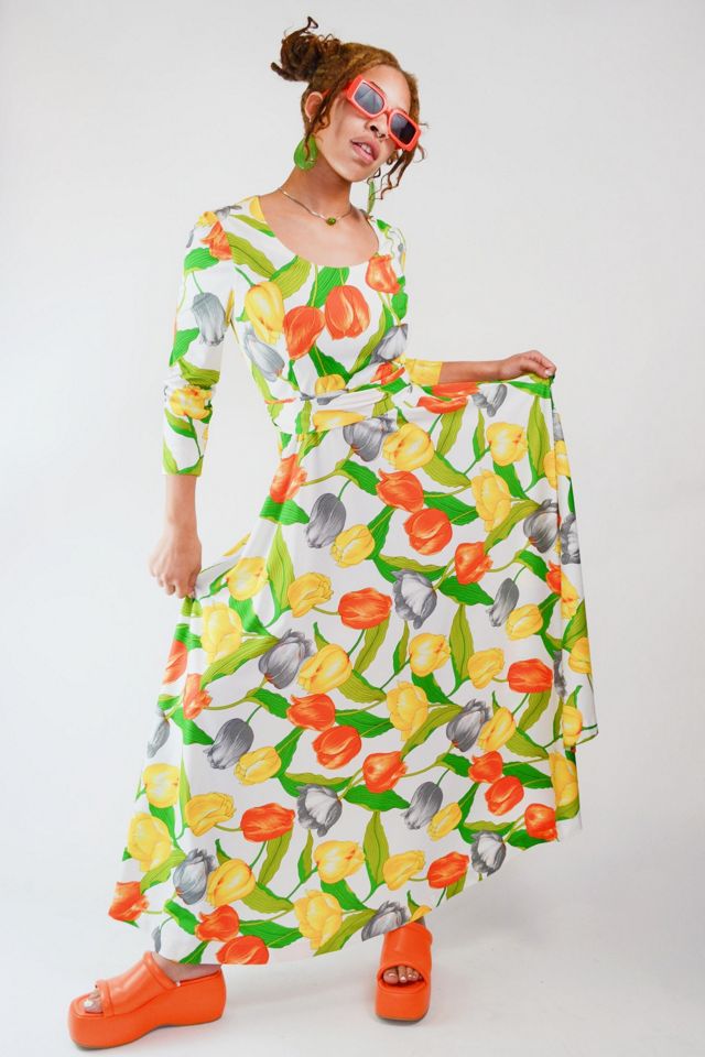 Vintage 1970s Spring Tulip Maxi Dress Selected By Old Moon Vintage | Free  People
