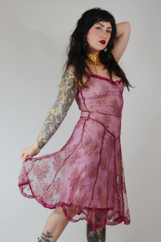 1990's Betsey Johnson Fairycore Lace Dress Selected by Old Moon Vintage |  Free People