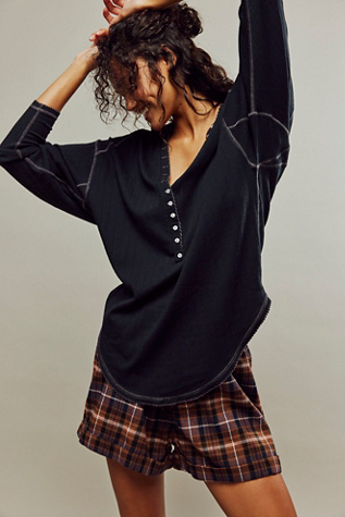 Coffee Chat Pullover by Intimately at Free People in Black, Size: Small