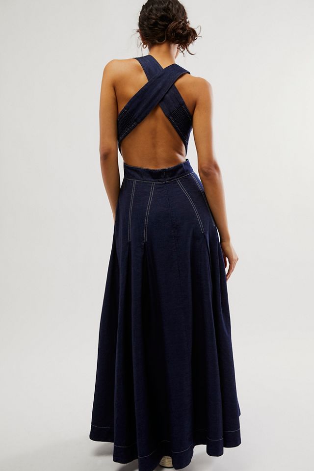 Denim Elke Maxi Dress #1