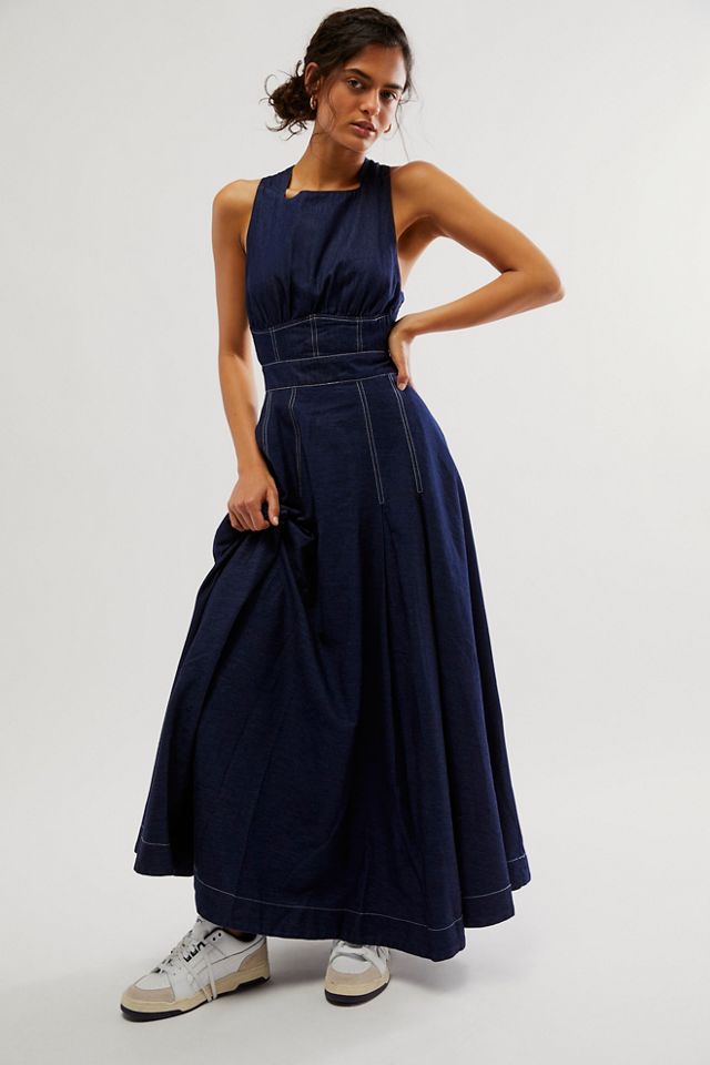 Denim Elke Maxi Dress #2