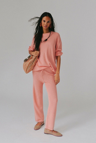 Malibu Solid Trouser Co-Ord by free-est at Free People in Coral Pink, Size: XS