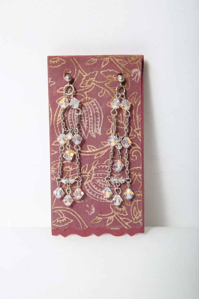 Handmade Sterling Silver Chain & Swarovski Crystal Earrings