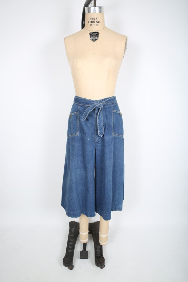 Denim culottes