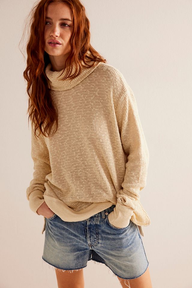 This Free People My Girl Turtleneck Sweater is a must have style