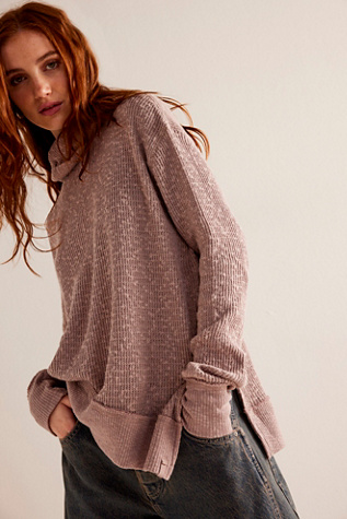 Free people shop waffle knit turtleneck