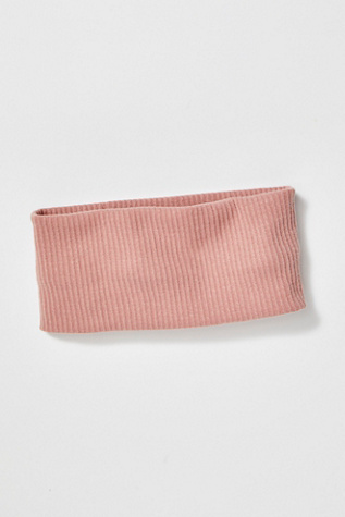 Женские аксессуары для волос Free People Super Wide Soft Headband, цвет: Ягодный розовый — фото 2