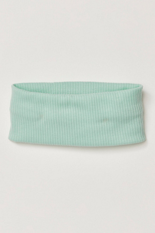 Super Wide Soft Headband at Free People in Seafoam