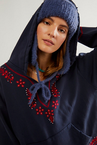 Found Paisley Embroidered Hoodie | Free People