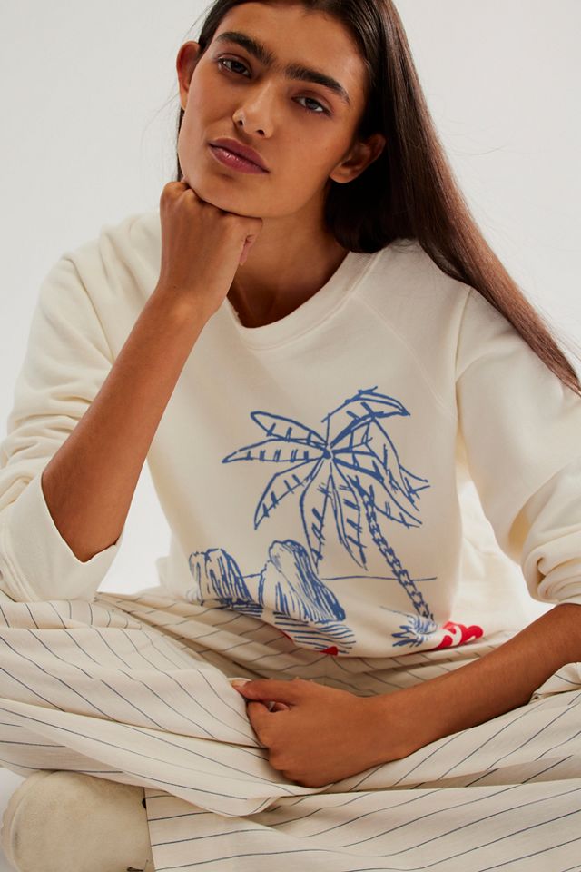St. Tropez Palm Crewneck Sweatshirt #2