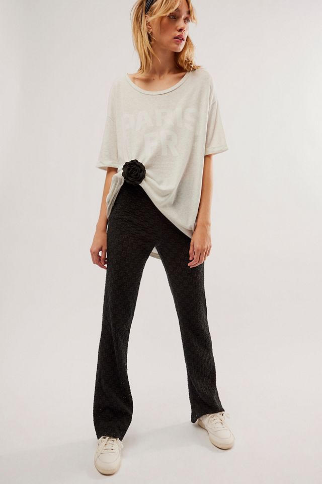 Buy Free People Make A Statement Flare Pants By - Black Combo At