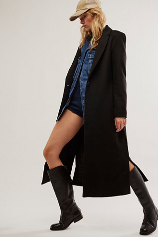 Black duster clearance jacket