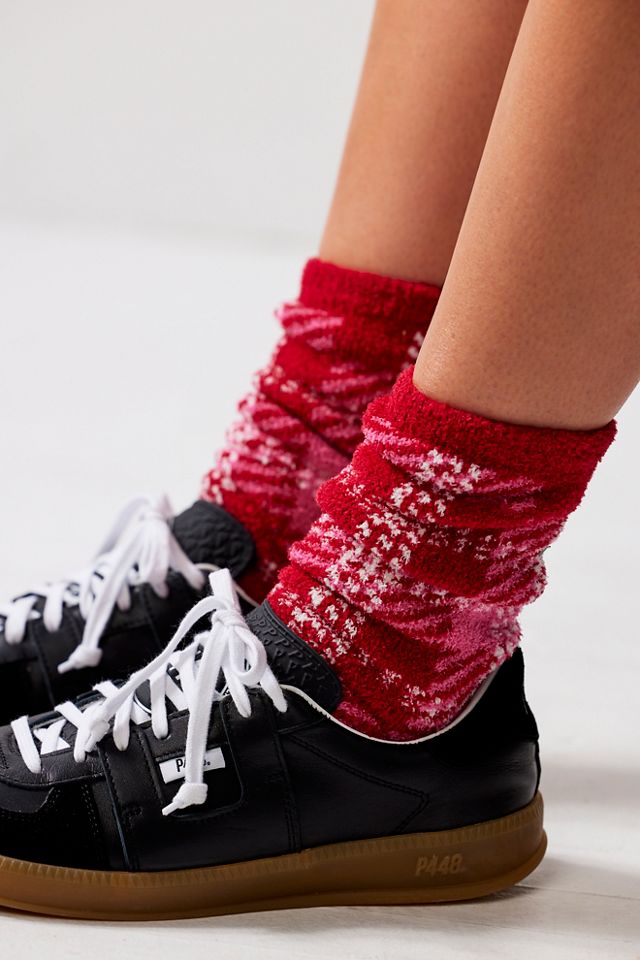 Hilarie Plaid Crew Socks