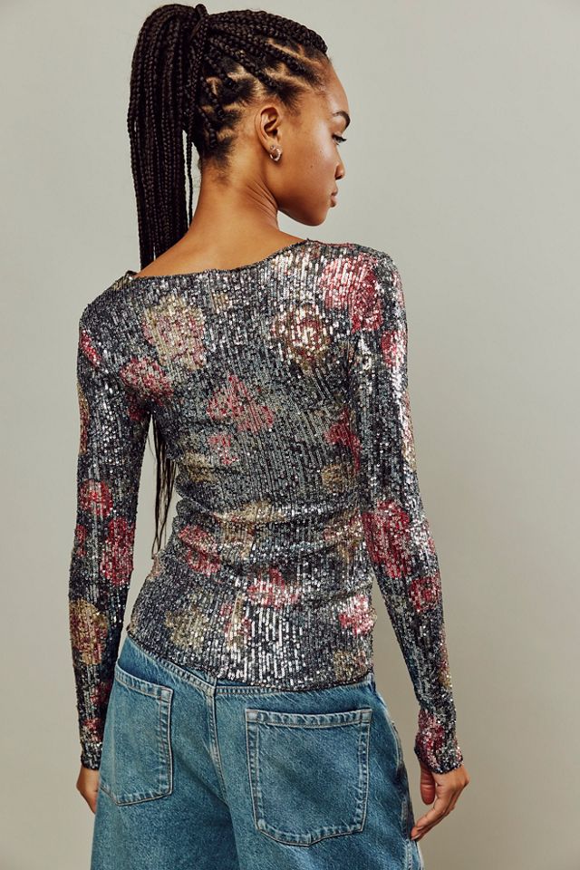 Haut à manches longues imprimé Gold Rush #2