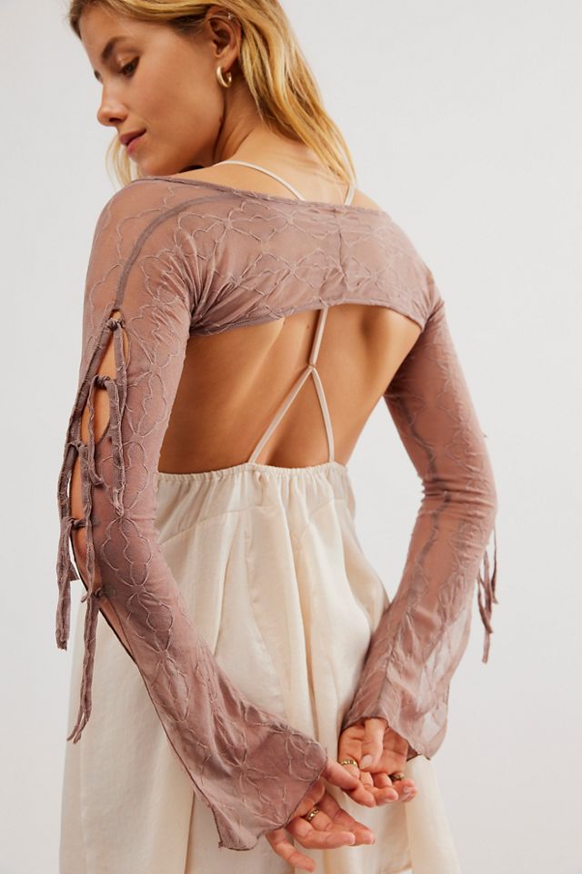 Mariposa Lace Bow Bolero #1