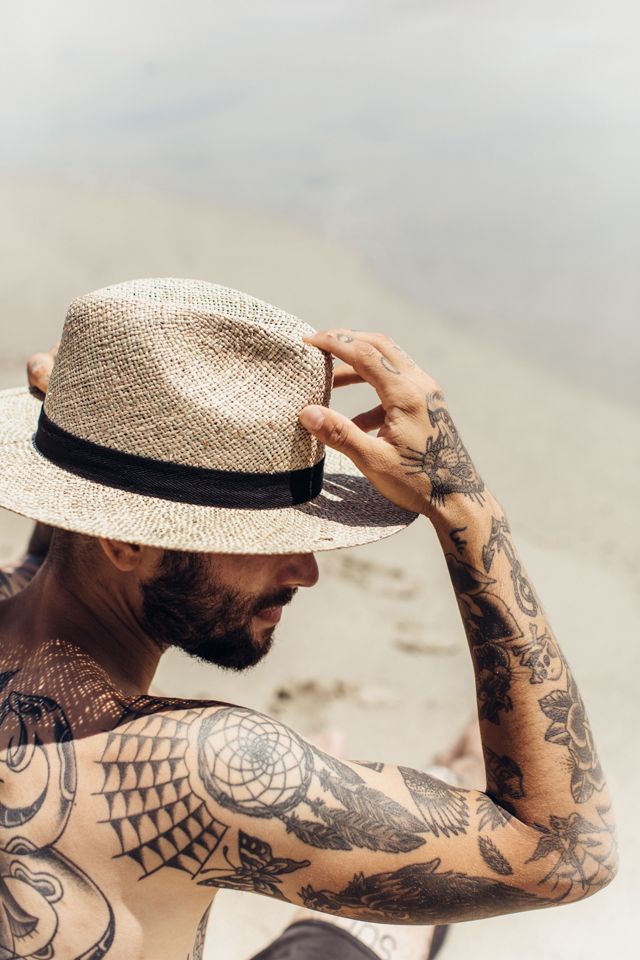 Mens seagrass best sale straw hats