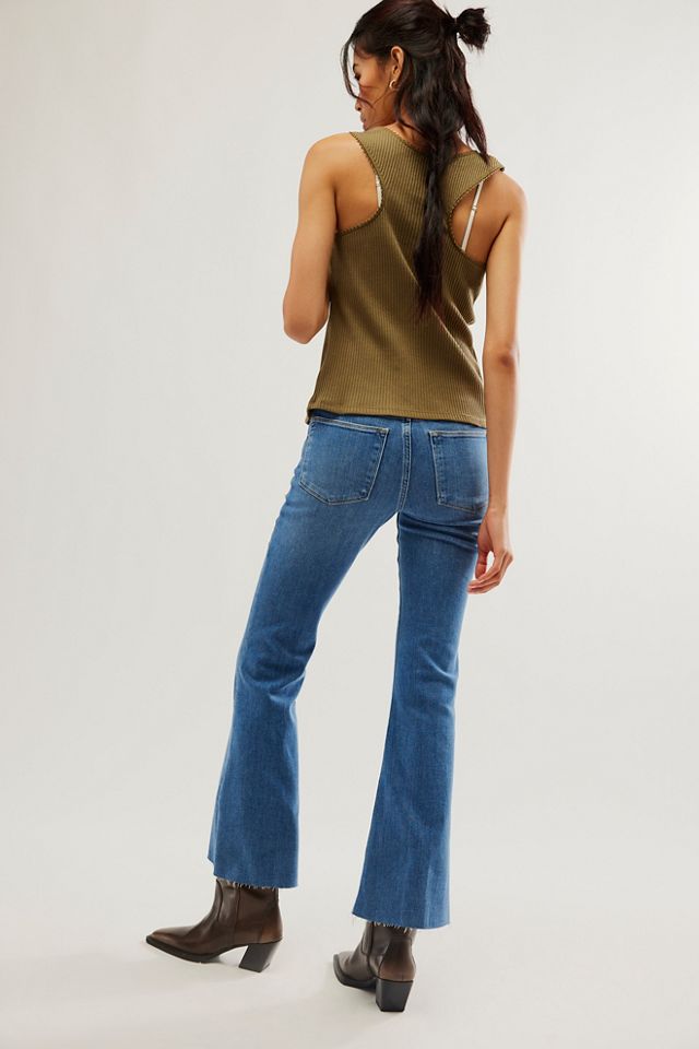 FRAME Le Easy Flare Raw Fray Jeans #1