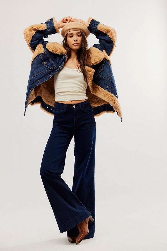 FRAME Le Palazzo Wide Hem Jeans #3