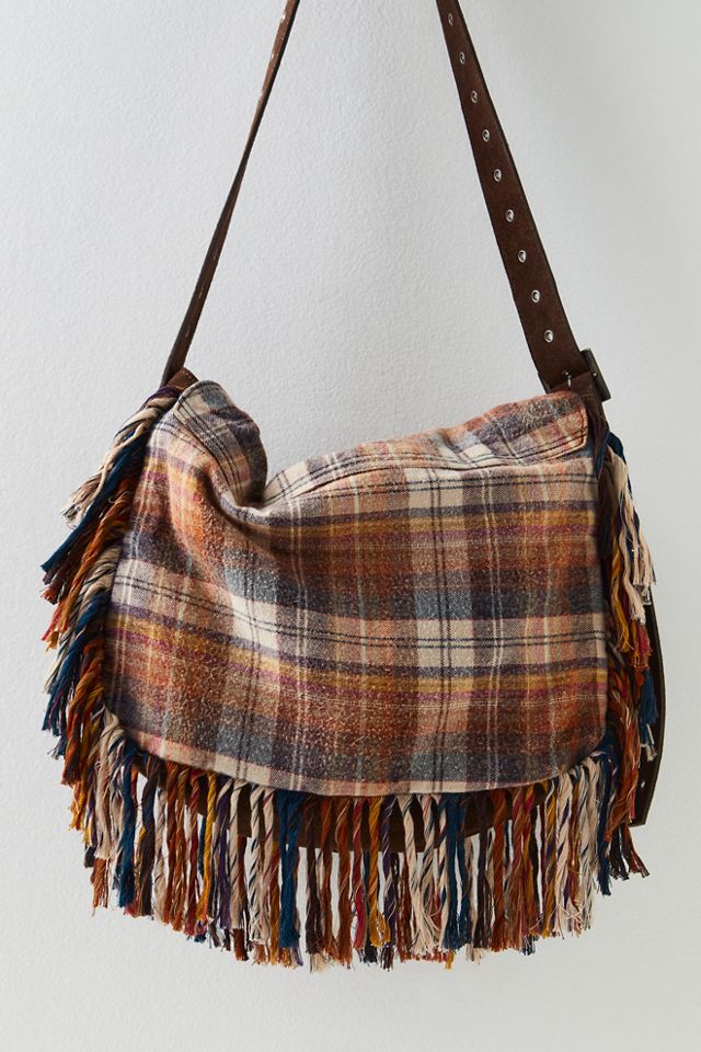 Polar Plaid Messenger Bag #2