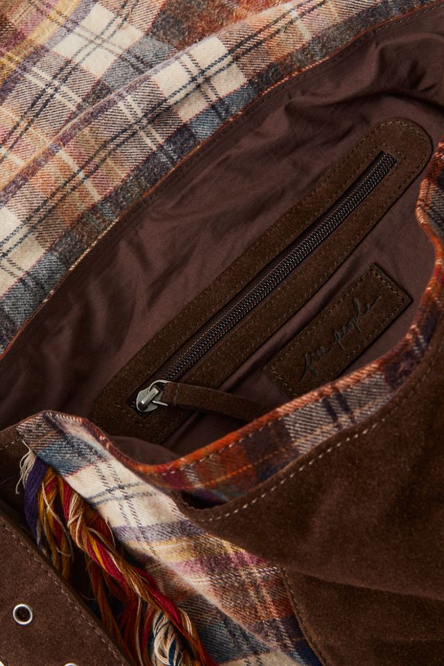 Polar Plaid Messenger Bag #4