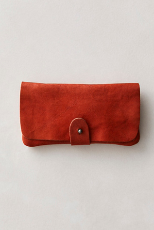 Pulito Leather Wallet By FP Collection At Free People In Spiced Pumpkin