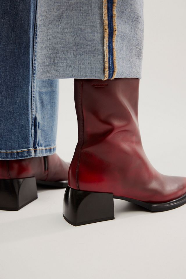 Red vagabond boots sales