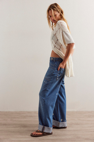 We The Free Palmer Cuffed Jeans at Free People in 100 Years, Size: 28