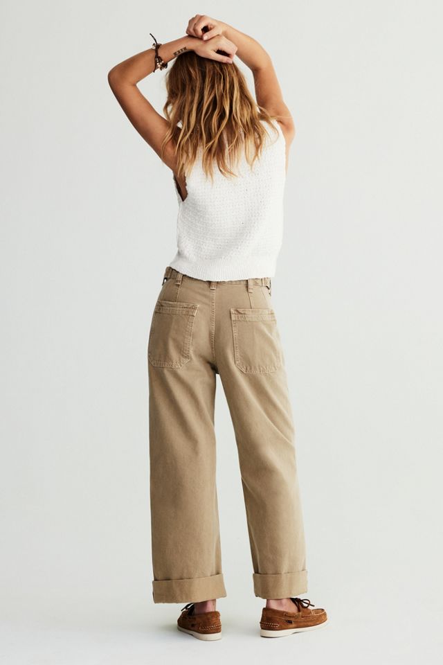 Free People Palmer Cuffed Jeans La La Land - Starlet