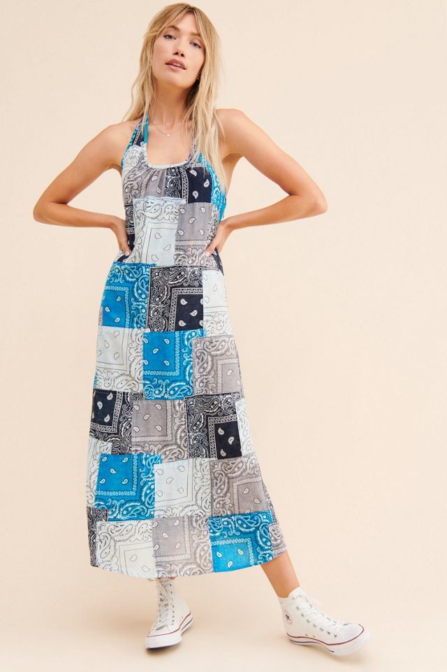 Riley Vintage Reworked Bandana Midi Dress #3