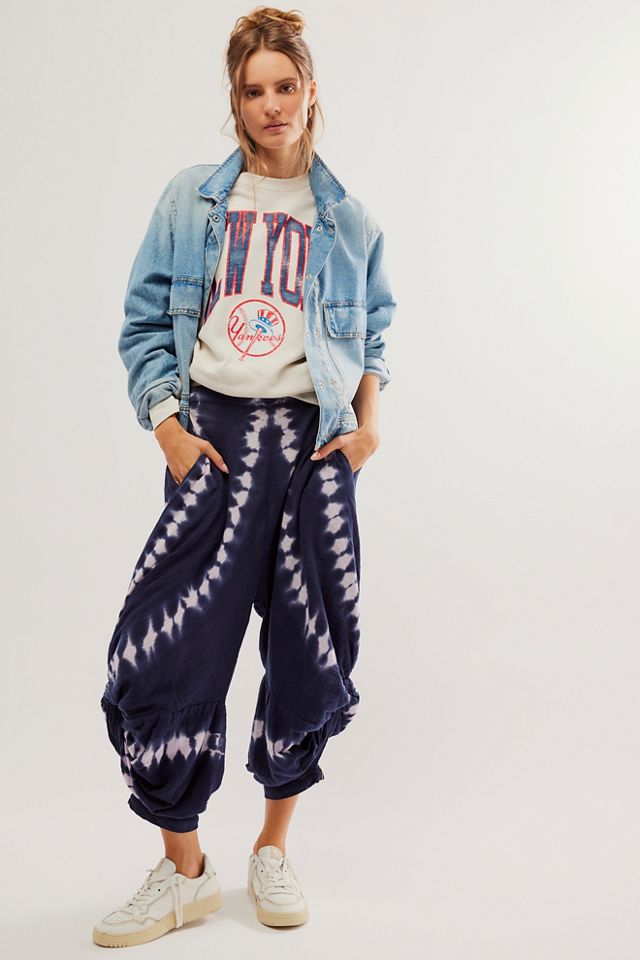 Free people 2025 tie dye joggers