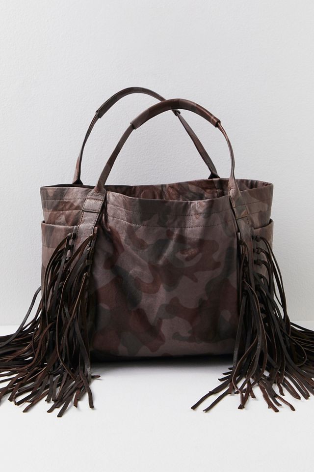 Camuffare Fringe Tote #1