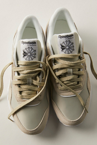 Reebok Classic Nylon Foundation Trainers Shoe At Free People In Sport Beige/White, Size: US 7.5 M