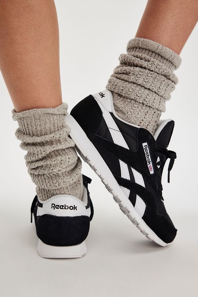 Reebok classic nylon womens silver online