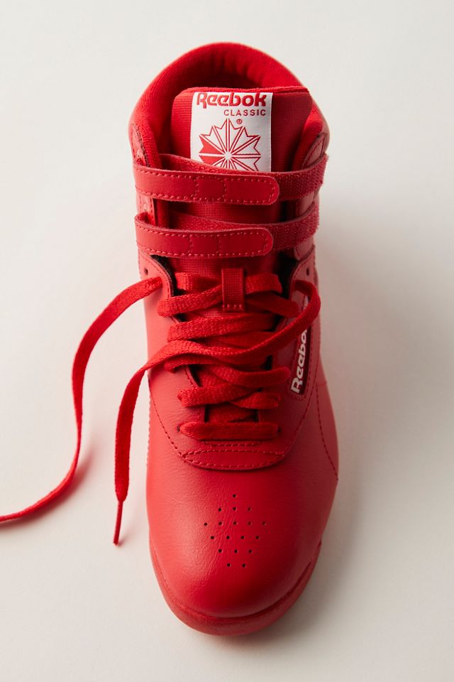 High top red reeboks best sale