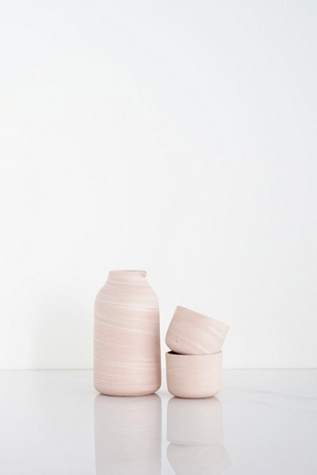 Ren Vois Blush Marble Sake Set