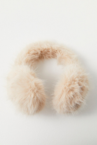 Smitten Faux Fur Earmuffs At Free People In Ivory