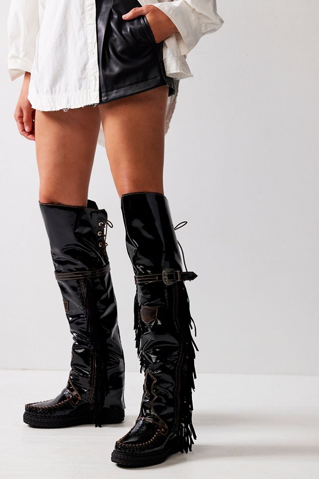 Over the knee moccasin on sale boots