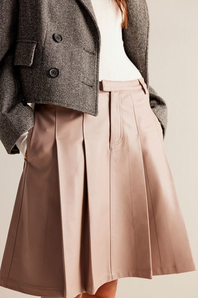 Jupe courte plissée Vegan We The Free #3