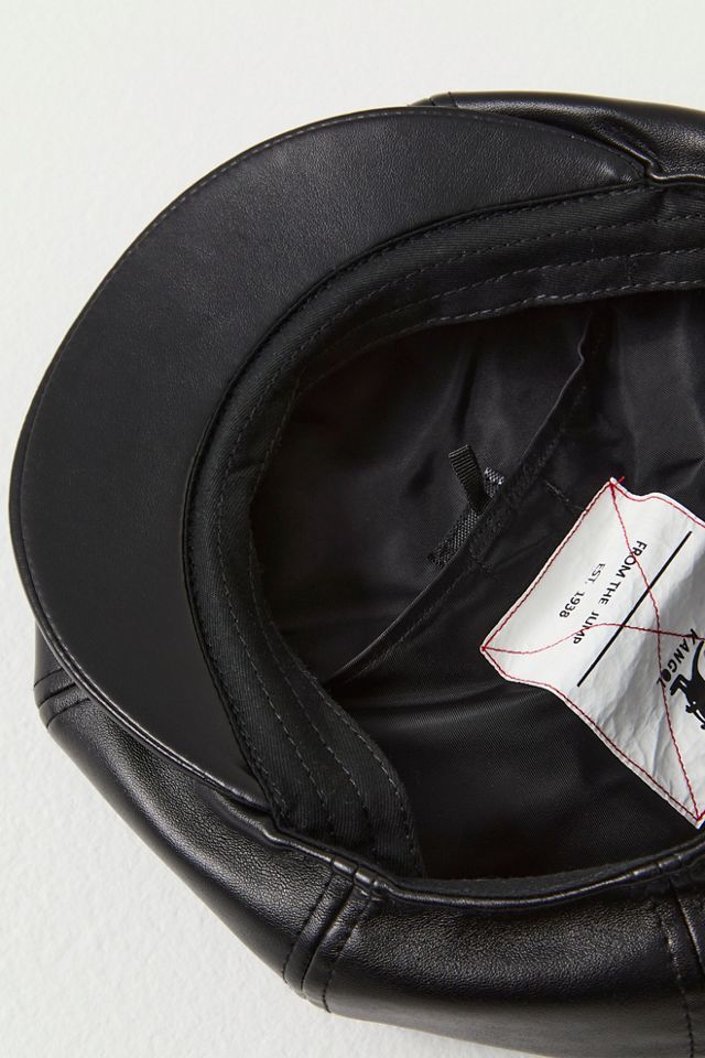 Kangol Faux Leather Flat Cap #2
