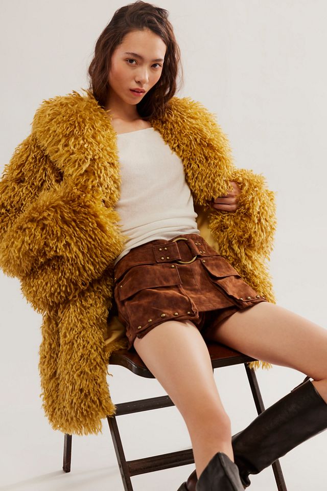 Free people fur on sale jacket